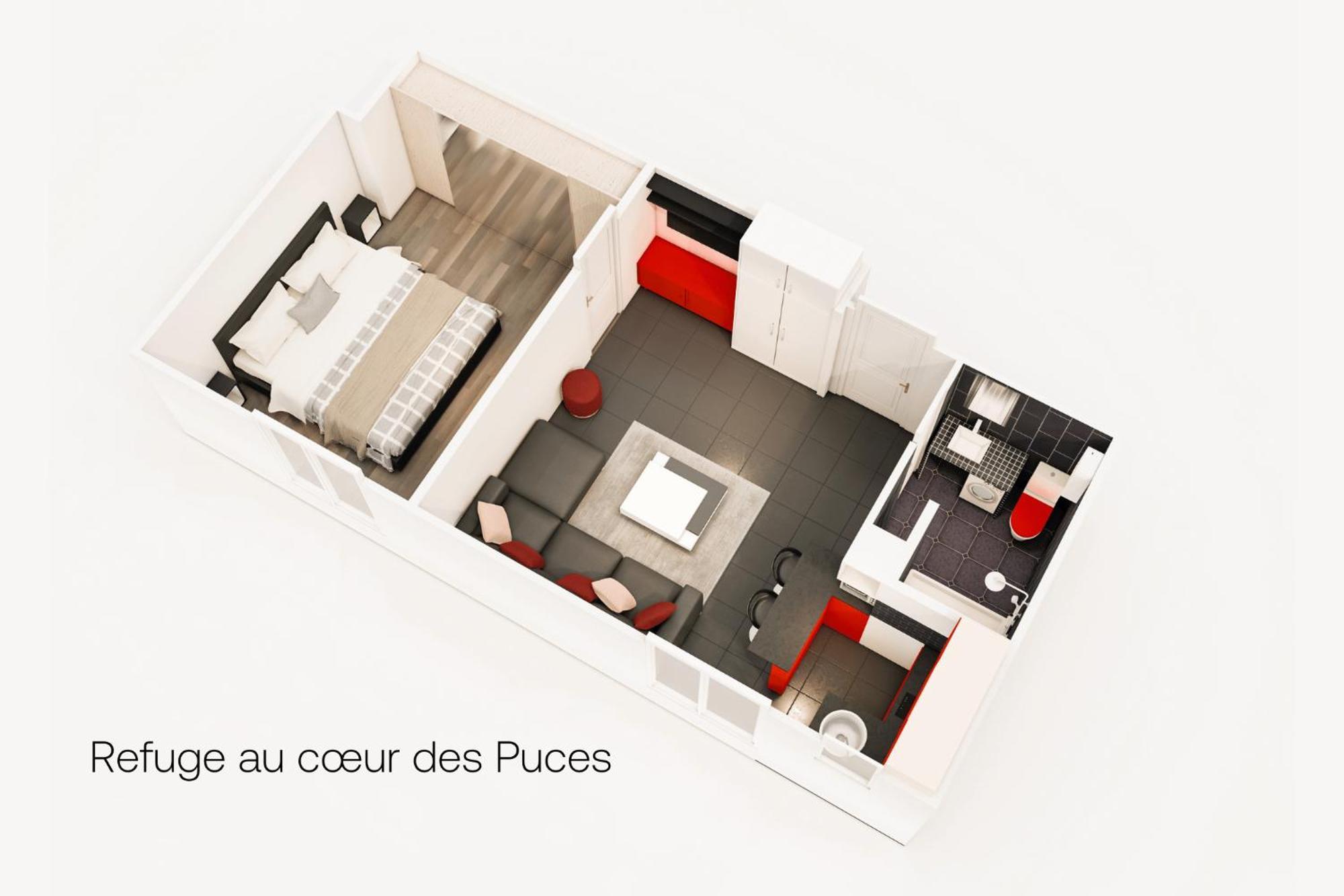 Apartamento Marche Aux Puces De Saint-Ouen Exterior foto