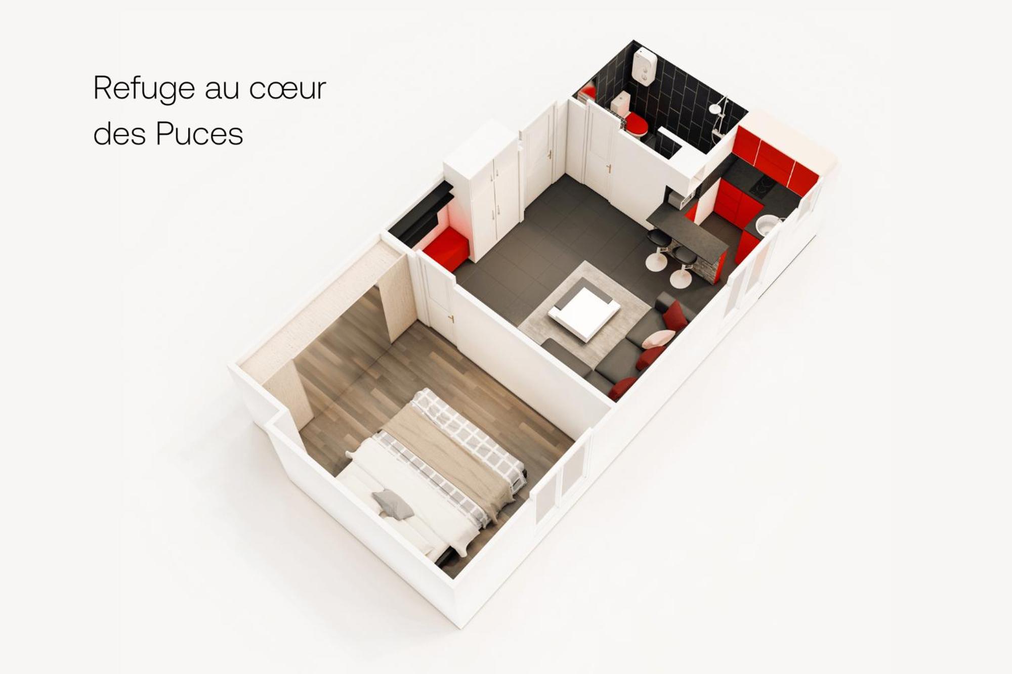 Apartamento Marche Aux Puces De Saint-Ouen Exterior foto