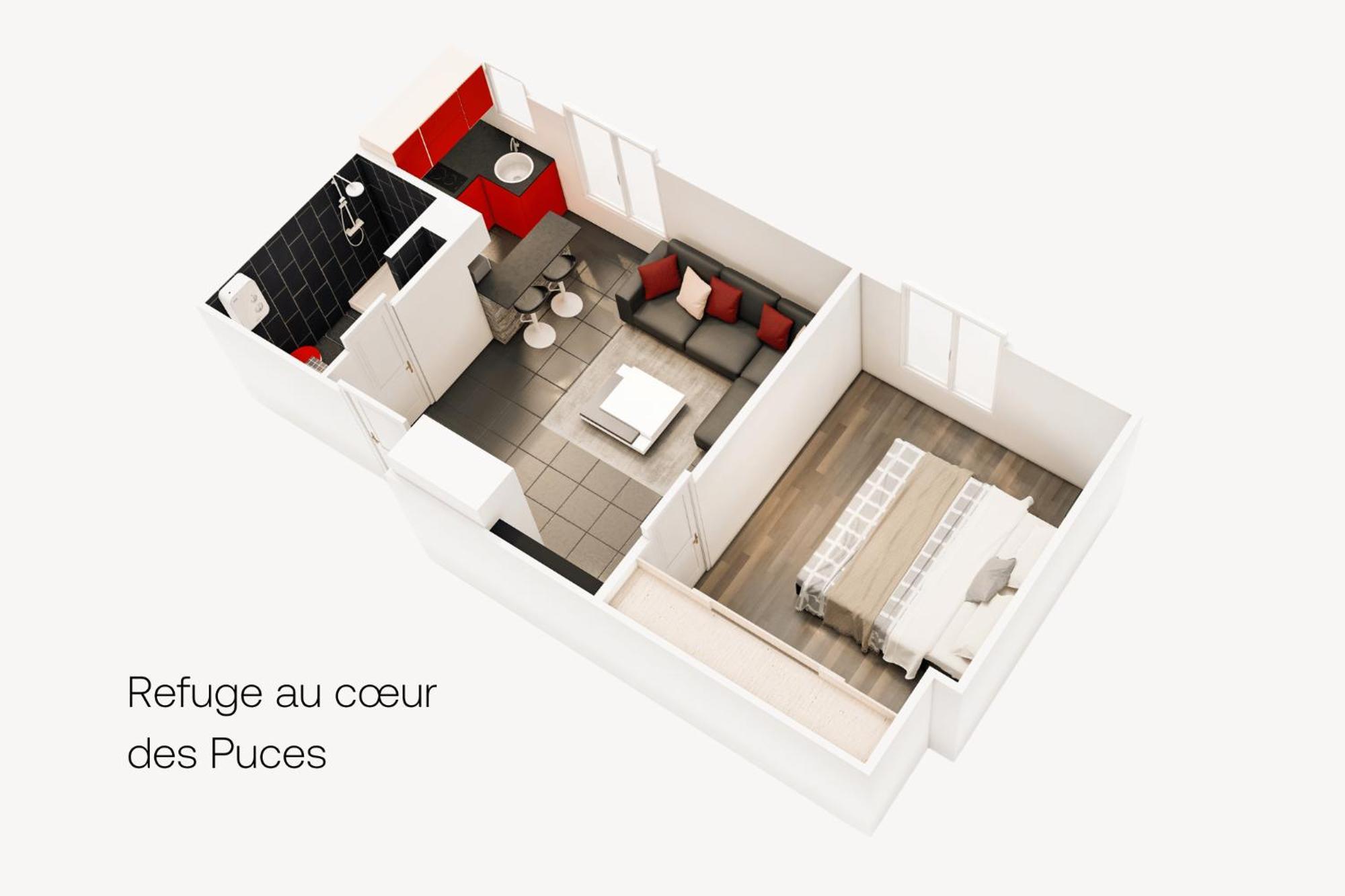 Apartamento Marche Aux Puces De Saint-Ouen Exterior foto
